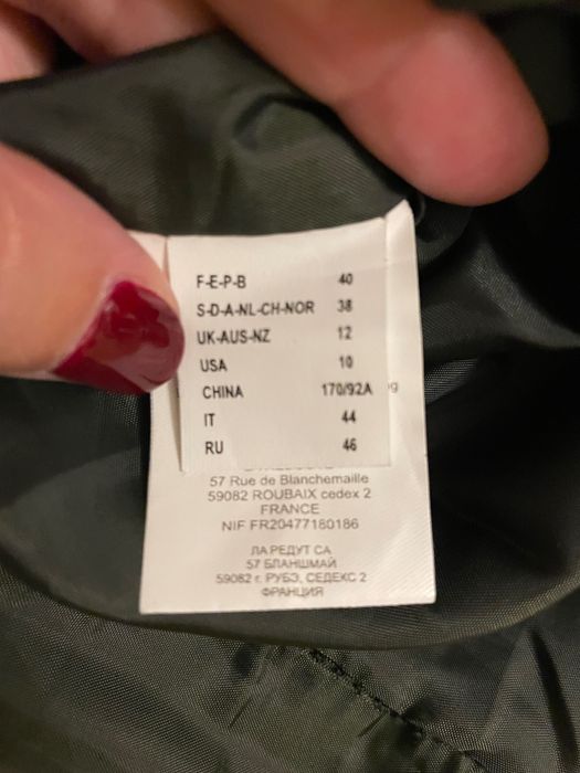 Minissaia Mini-saia mini saia em pele verde La Redoute tamanho M