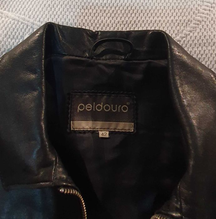 Blusão blazer mulher de couro / pele genuína PELDOURO alta qualidade