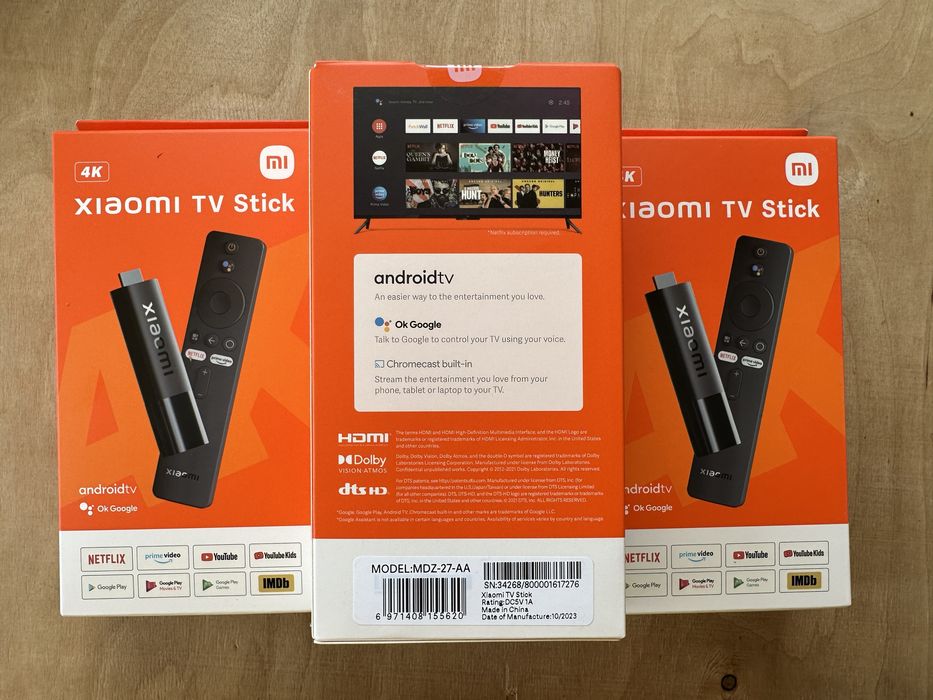 ⫸ Xiaomi Mi TV Stick 4K смарт тв приставка Android11 андроїд tv box EU