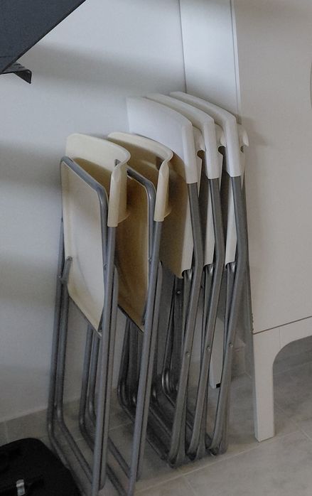 Conjunto cadeiras dobráveis