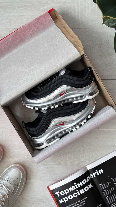 !SALE! Nike Air Max 97 QS Black/Silver 40 41 42 43 44 45 найк аир макс