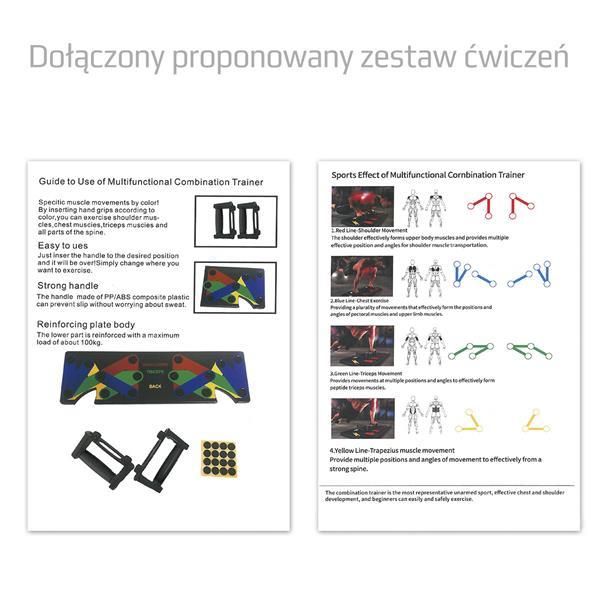 Pu10 wielofunkcyjna deska do pompek black hms