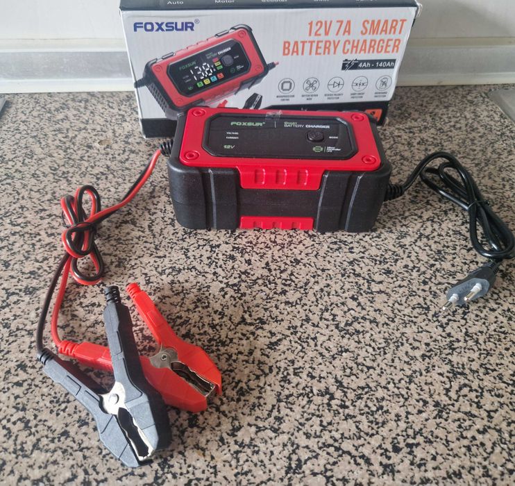 Carregador Inteligente FOXSUR 12V 7A
