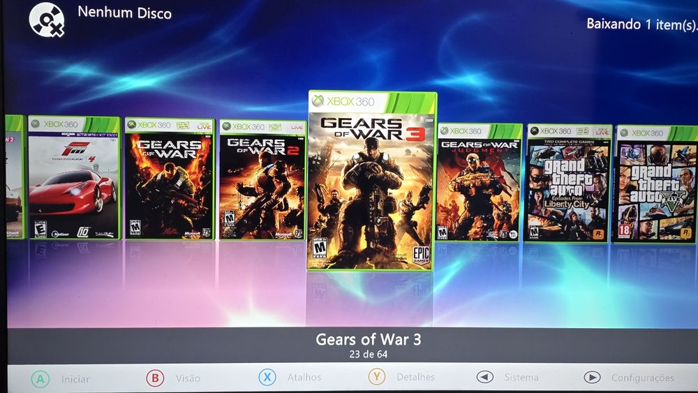 Xbox360 super slim  500gb    desbloqueada  .