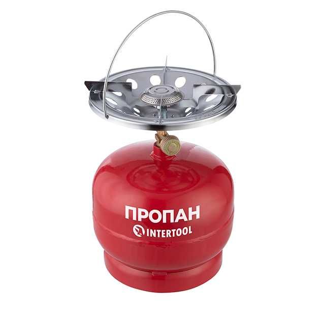 Комплект газовый баллон кемпинговый 5 л. INTERTOOL GS-0005