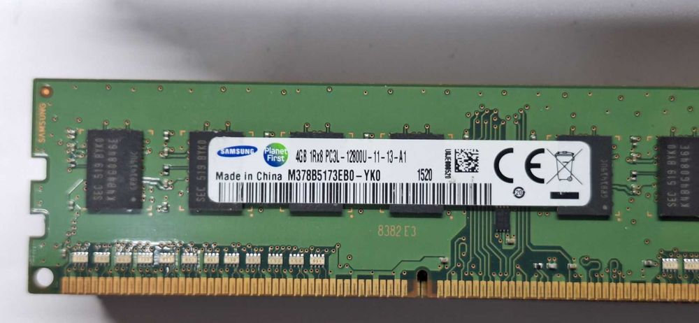 Pamięć RAM Elixir, Samsung DDR3 4GB  8 sztuk- używane testowane sprawne - TANIO - cena za sztukę