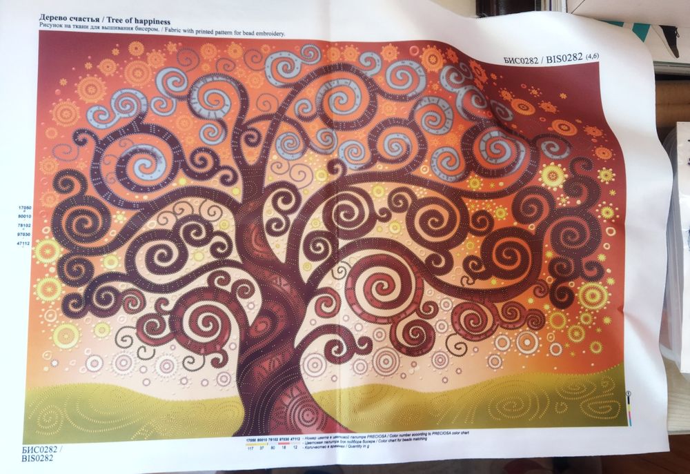 Канва з нанесеним малюнком (різні схеми) бісер та хрестик