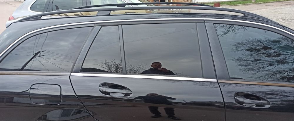Молдинг, хром, накладка дверки Mercedes C Class, w204 універсал