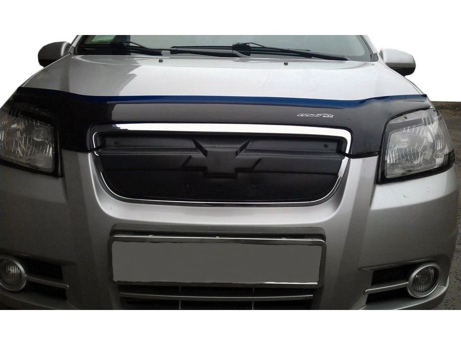 Chevrolet Aveo 2005-2011 Зимова решітка радіатора матова