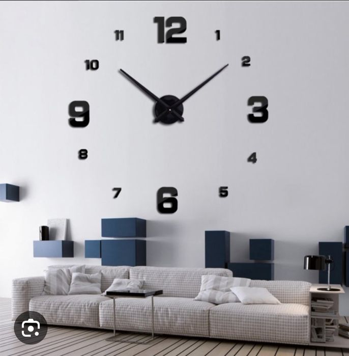 Годинники,які клеяться на стіну