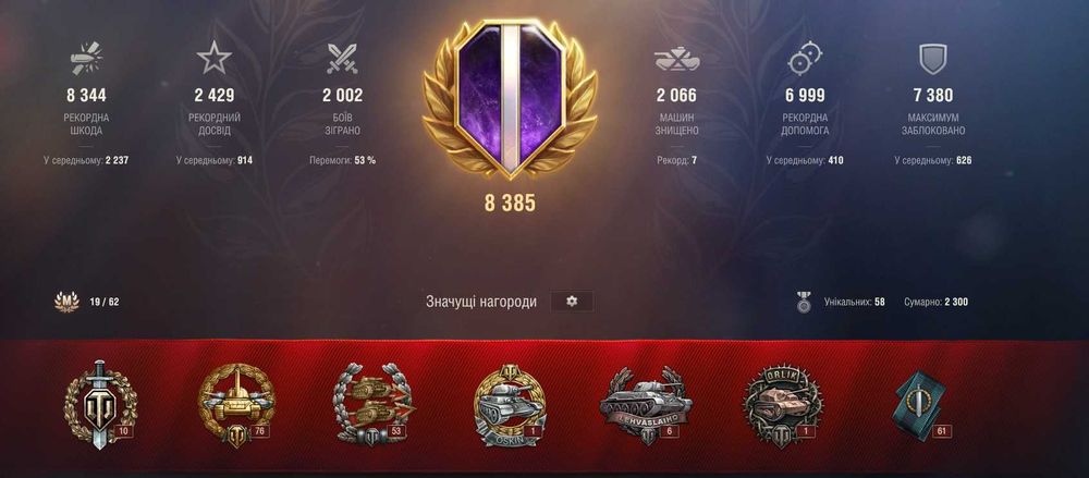 Аккаунт World of Tanks