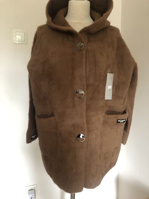 Alpaka kurtka sweter bonita z kapturem kolory