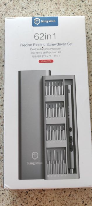 Мини электроотвёртка usb type-c, 62 предметов