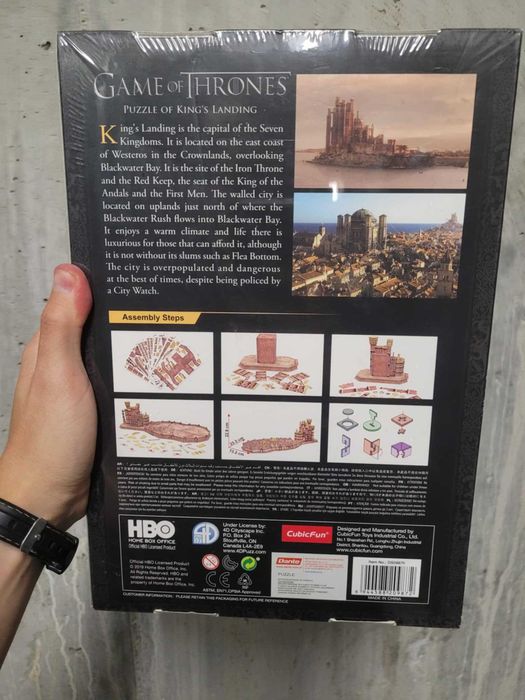 NOWE Cubic Fun Puzzle 3D 262el. Ród smoka - Królewska przystań