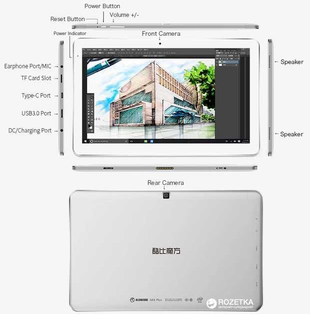 Планшет Cube 10.1 дюйм з sim карткою.