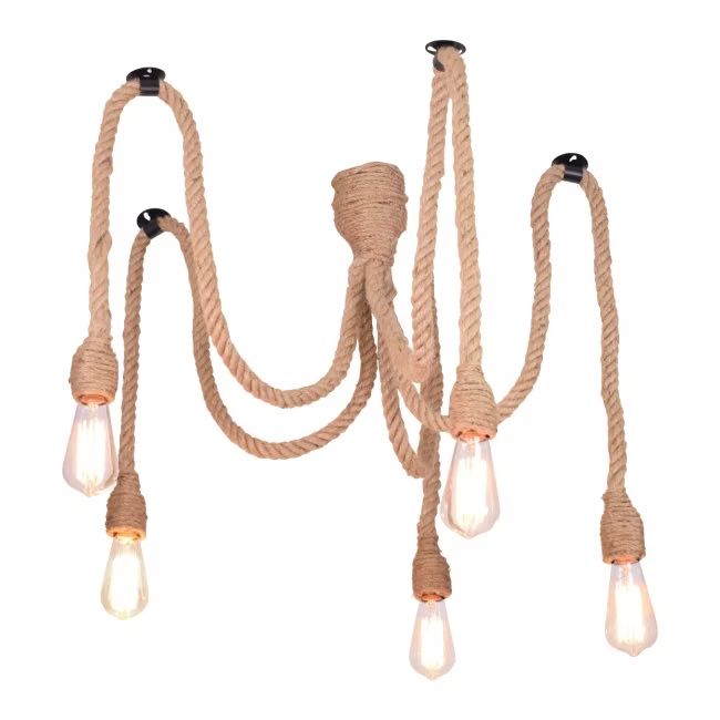 Lampa pajączek 5xE27 ROPE Goldlux 312921