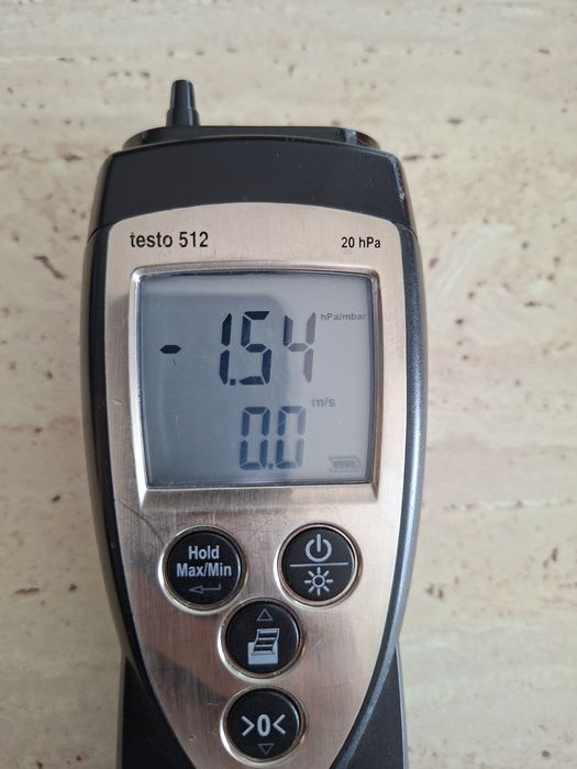 Miernik Testo 512 różnicy ciśnień 0-200hPa