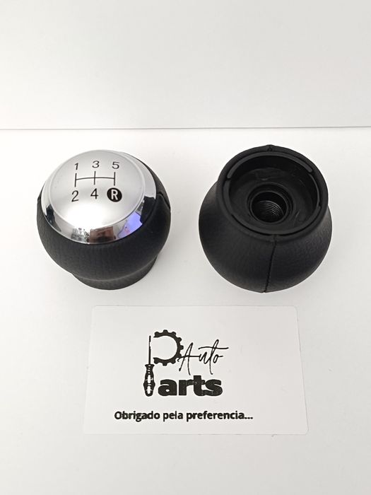 Manete de velocidades Toyota em pele 5V Tampa Metalizada