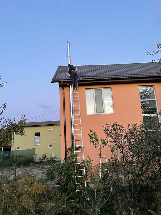 Монтаж, димоход, вентиляции, дымоход, димохід, сендвіч труба