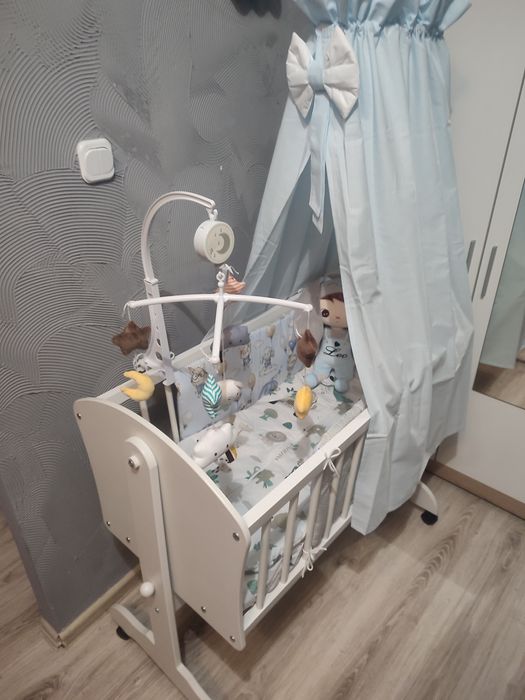 Kołyska 90x40 z funkcją bujania