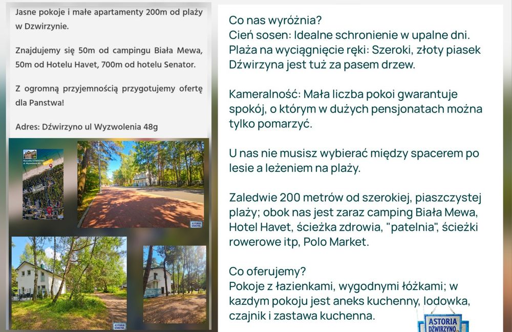 Dźwirzyno i Rogowo – PROMOCJE WRZESNIOWE!