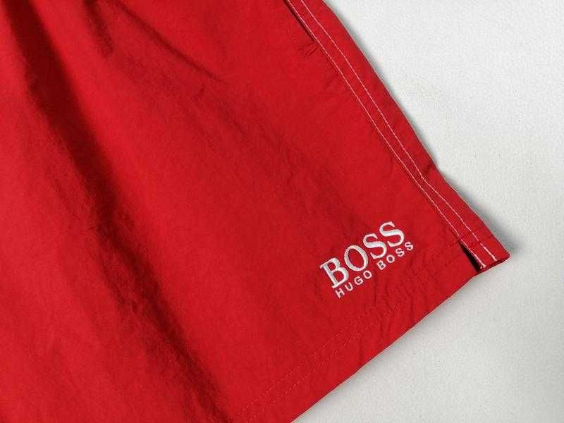 Мужские пляжные шорты с надписью Hugo Boss оригинал