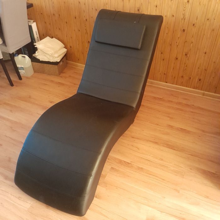 Fotel Szezlong czarny