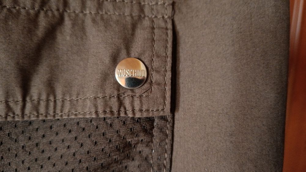 Moschino Mare Włoskie męskie szorty cargo, 100% Bawełna, Roz. M, 80 cm