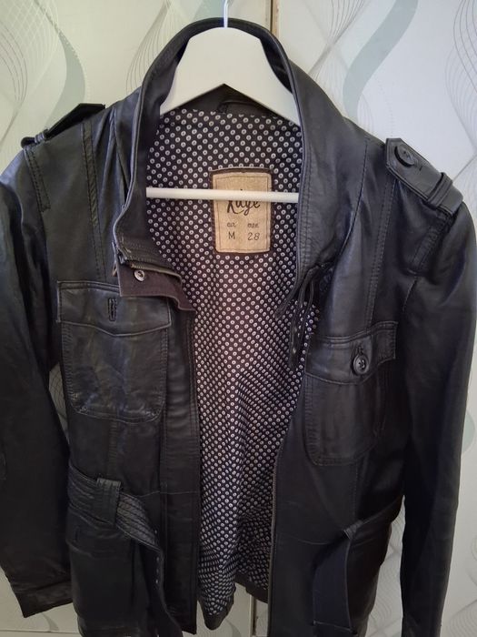 Casaco de pele preta