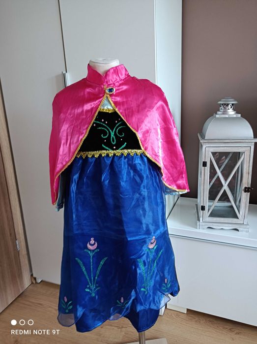 NOWY strój karnawałowy ANNA ANNY Kraina Lodu Frozen kostium 98/110 (10