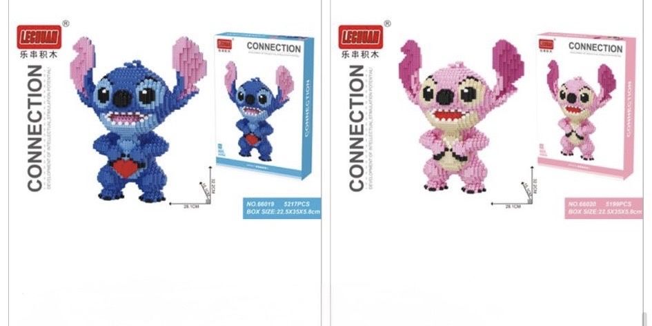 “Lego” stitch e Angel