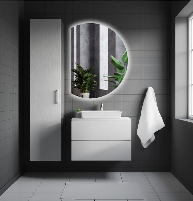 Lustro Moon  80x60cm. Led. Nowe