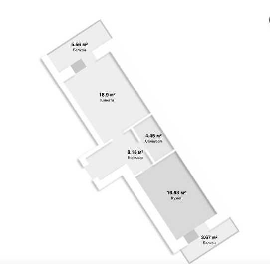 ЖК Київський Маєток. Ексклюзивна 1к квартира. 51м2, 3й поверх, газ!