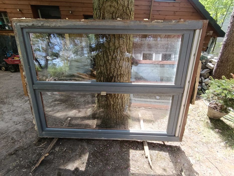 okna tarasowe 2 sztuki 204cmx148cm oraz 203cmx248