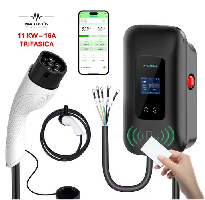 Wallbox Charger 11 kw - 16 A - Type2 - With APP - Electric Hybrids64586163323777121