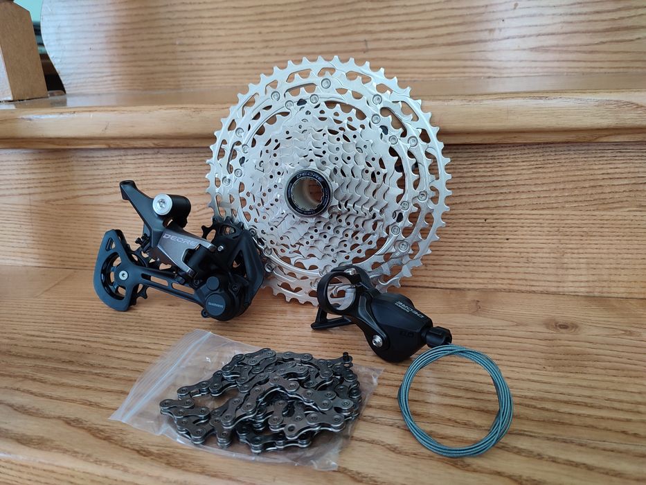Групсет Shimano Deore m5100 з m6100 заднім перемикачем