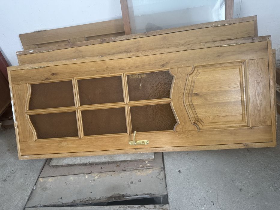 Дубові двері зі склом (4шт)