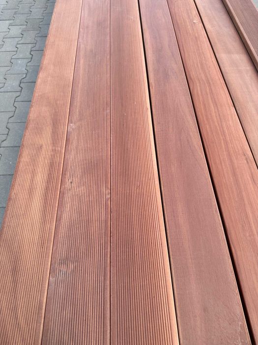 Massaranduba Deska Tarasowa 21x145 Gładki-drobny ryfel Fas KD