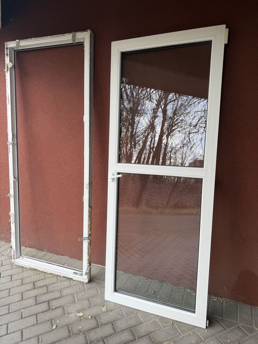 Sprzedam 2 uzywane drzwi balkonowe dwuszybowe