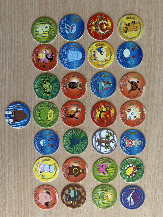 Caderneta Pokemon Tazos 3 + 32 Tazos (Matutano)
