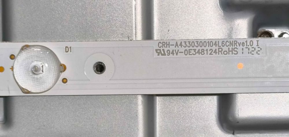 Painel com Tiras de Led para TV LG 43 polegadas