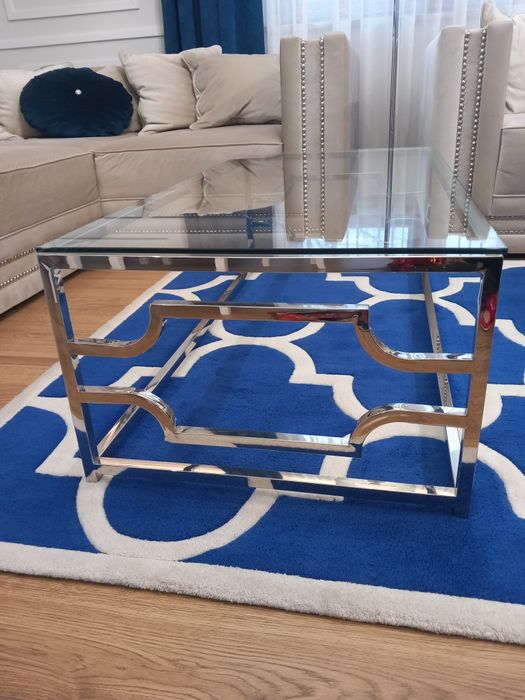 Stolik kawowy chrom glamour Signal