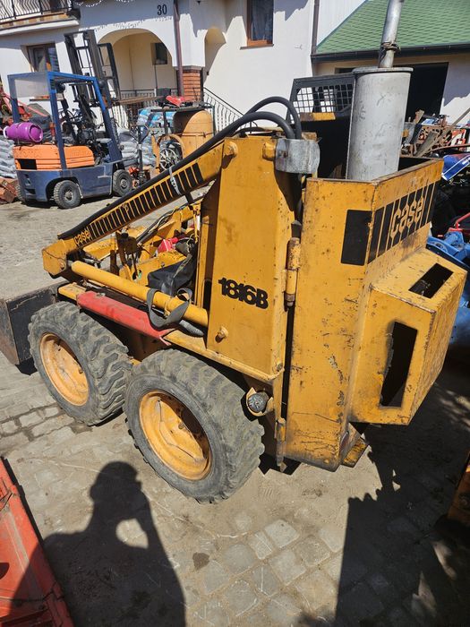 Case 1816B + ramię kopiące miniładowarka kołowa koparka, bobcat
