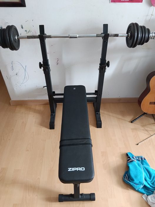 Banco para peito rack musculação