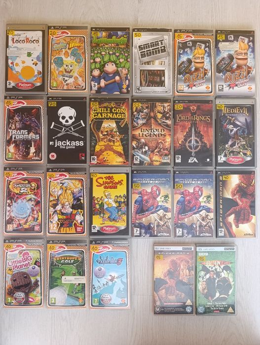 Kolekcja gier na PSP * PlayStation Portable gry * Sprawdź * Wysyłka *