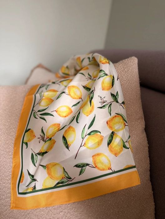 Chustka chusta letnia w cytrynki