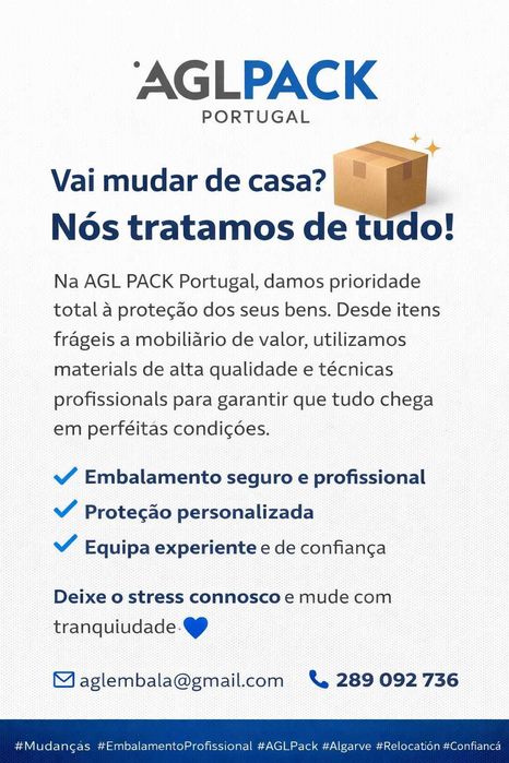 AGLPACK Portugal: Mudanças Internacionais Chave na Mão
