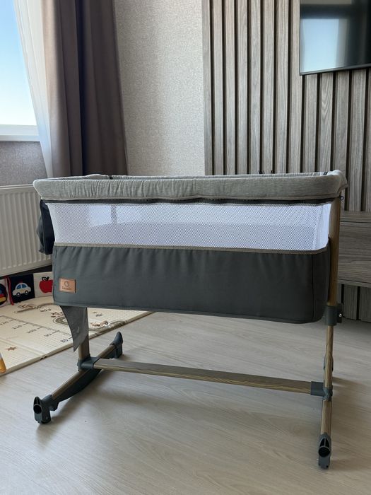 Кроватка детская 3 в 1 Lionelo LEONIE GREY STONE