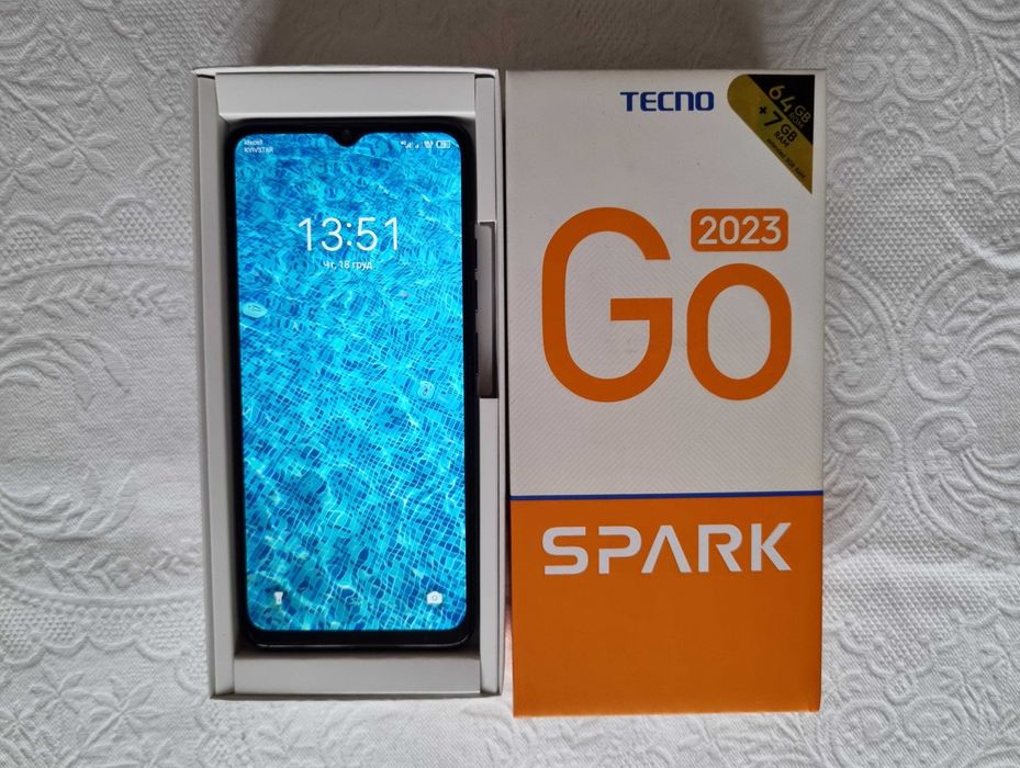 Смартфон TECNO Spark Go 2023 (BF7) 4/64Gb Endless Black