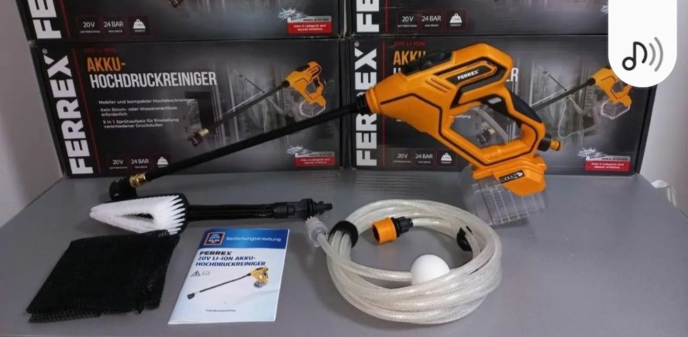 акумуляторна мийка високого тиску Ferrex 20V Akku-Hochdruckreiniger